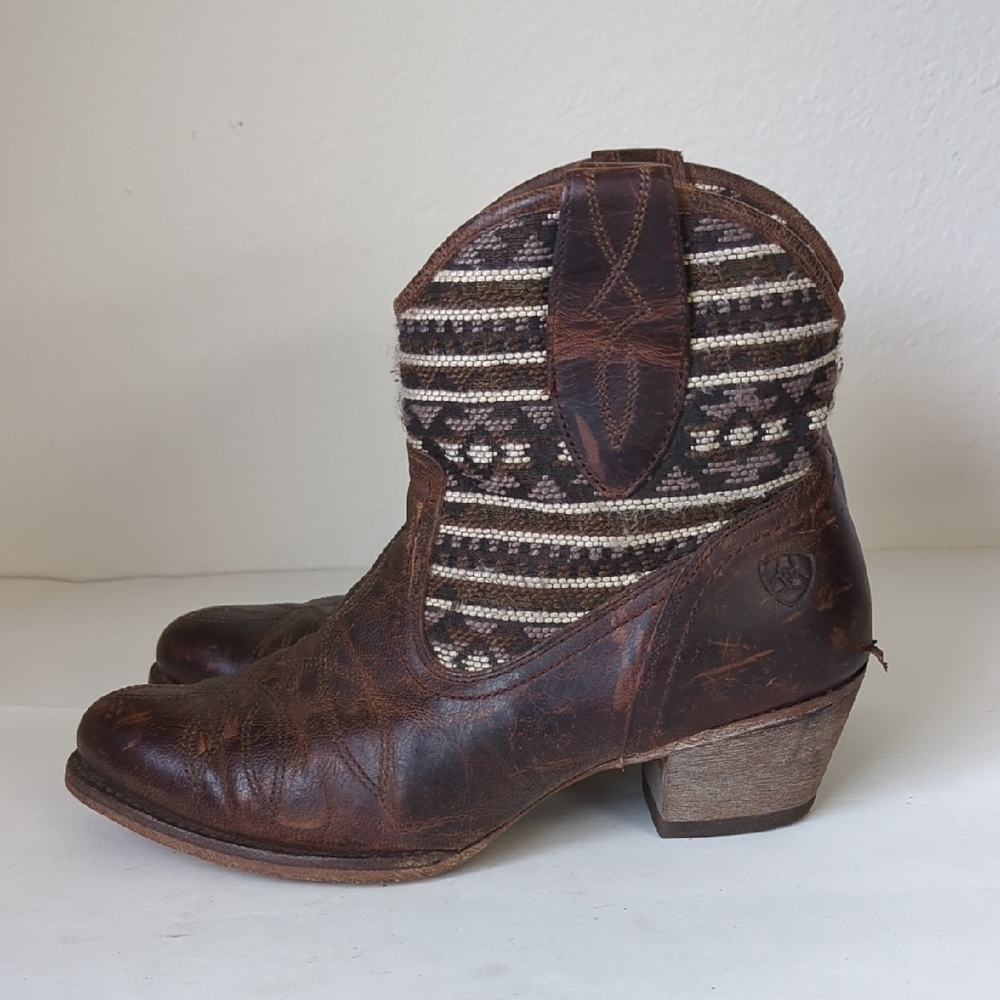 Ariat Ankle Boots Booties Meadow Mocha Womens - Size 6.5